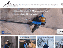Tablet Screenshot of mountain-expertise.co.uk